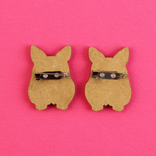 Цена за 2 шт. Значки деревянные, неразлучники Одно приключение, 2 шт., 8?12 см