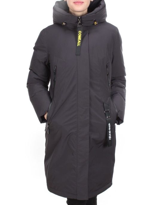 YR-961 DARK GRAY Пальто зимнее женское АЛИСА (200 гр. холлофайбера) - Fashion фото 2