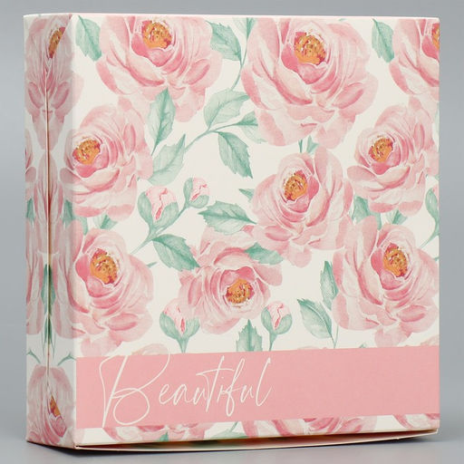 Цена за 5 шт. Кондитерская упаковка, коробка Нежность, 14?14?3.5 см