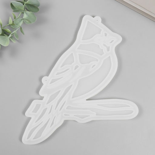 Молд силиконовый «Свиристель на ветке» 22,5 × 18 × 0,8 см