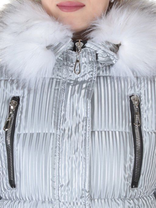 2037 GRAY Куртка зимняя облегченная женская Yixiangyuan - Fashion фото 5