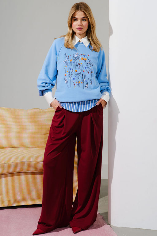 Брюки Lokka 1616 бордо  фото 4