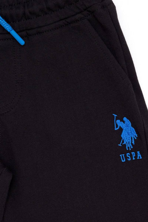 Черные вязаные шорты для мальчика - U.s. polo assn фото 6