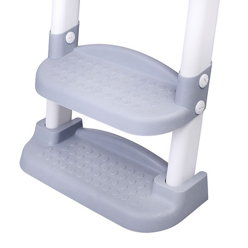 Детская накладка на унитаз со ступенькой (серый)