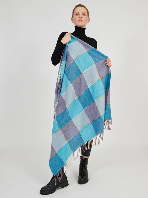 Большой  платок в стиле арт-деко в составе шерсть - Tantino фото 5