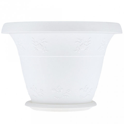 Ландыш Горшок для цветов пластмассовый 2,5л, с поддоном, д21см, h15см, морозостойкий полипропилен, т.м. NECO (Россия) - Домашняя Мода фото 2