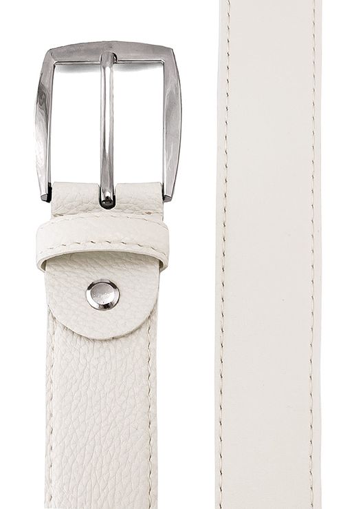 Ремень мужской CASINO Cas15 гладк. молочный фото 2
