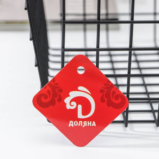 Корзина для хранения Доляна «Эрин», 36×27×14 см, чёрная