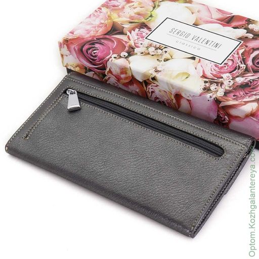 Большой женский кожаный кошелек Sergio Valentini СВ 8118-013  фото 3