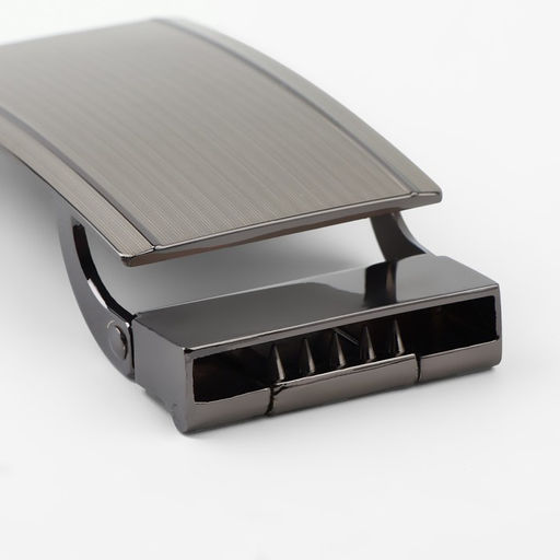 Пряжка для ремня, автоматическая, 7,5 3,7 см, цвет чёрный никель - Арт узор фото 3