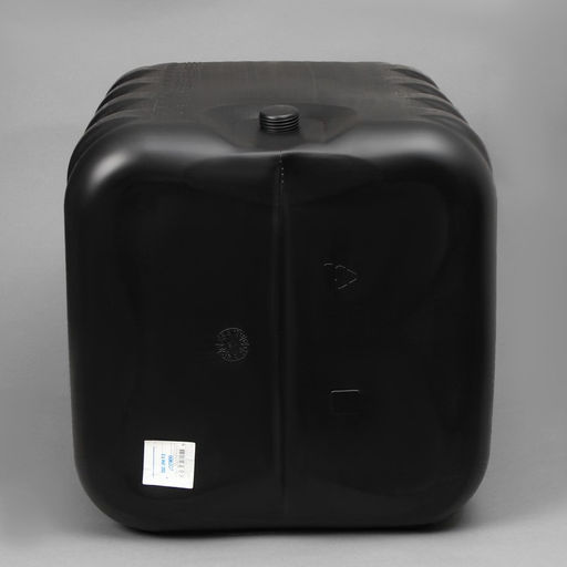 Бак для душа, 150 л, пластиковый, с крышкой, с резьбой под кран, чёрный