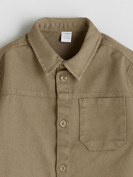 Basic Uzun Kollu Erkek ?ocuk G?mlek