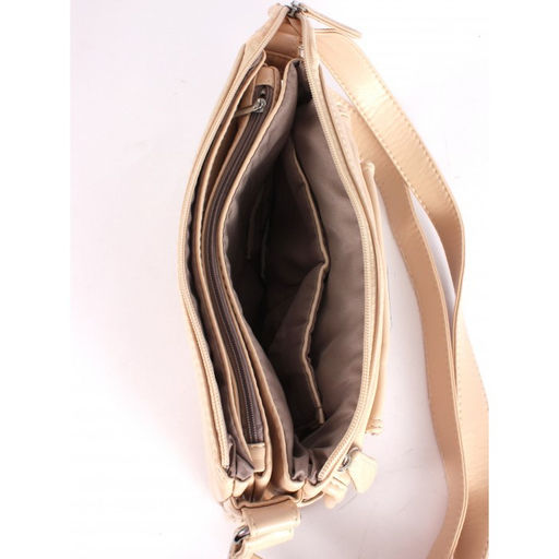 Сумка женская искусственная кожа Guecca-120, 3 отд, плечевой ремень, св. бежевый SALE 264067 - Adelia фото 3