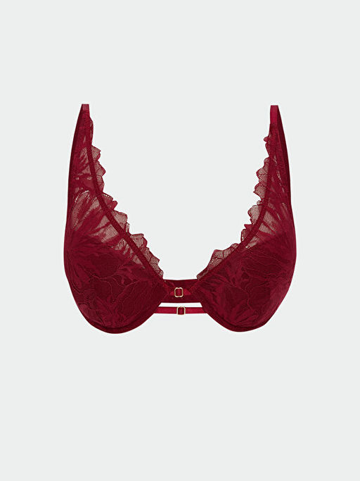 Balenli Yar?m Dolgulu Dantelli Fantezi Ti??rt S?tyen