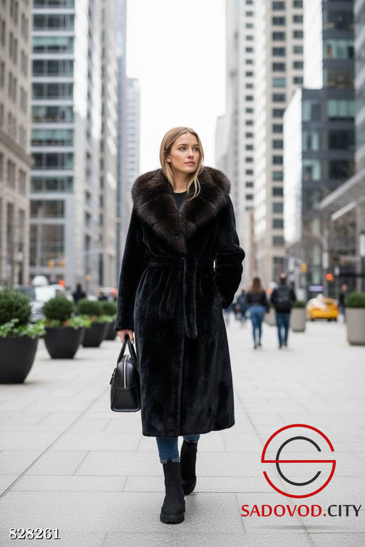 Шуба женская из искусственного меха
