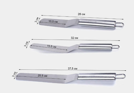 Лопатка-палетка изогнутая с металлической ручкой 37см (3065) - Мой органайзер фото 5