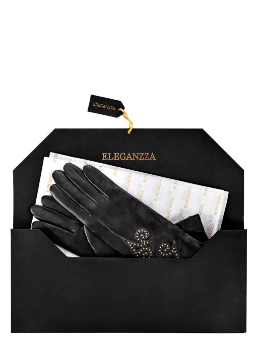 Перчатки женские ш+каш. F-IS0018 black - Eleganzza фото 9