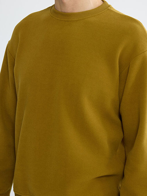 Bisiklet Yaka Erkek Sweatshirt