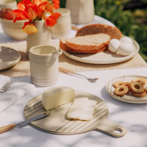 Блюдо для подачи SL Home «Райяс», 30×23 см, керамика, бежевое