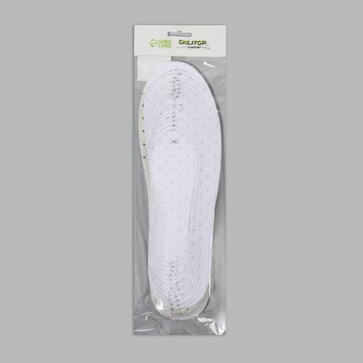 Цена за 2 шт. Стельки для обуви, универсальные, дышащие, р-р RU до 44 (р-р Пр-ля до 46), 28 см, пара, белые