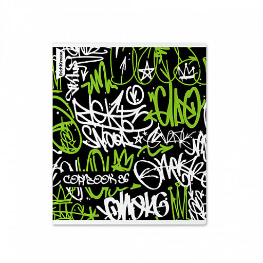 Цена за 5 шт. Тетрадь общая ученическая ErichKrause Graffity, 96 листов, клетка,матовая ламинация+выборочный лак_MIX-PACK фото 4