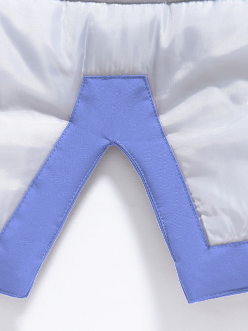 Парка зимняя женская с капюшоном василькового цвета 9538-1Vs - Valianly фото 11