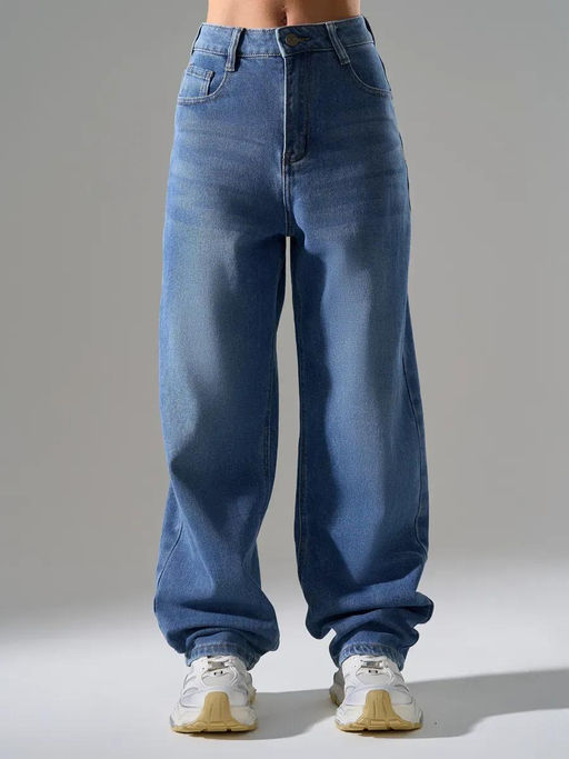 Джинсы багги мом