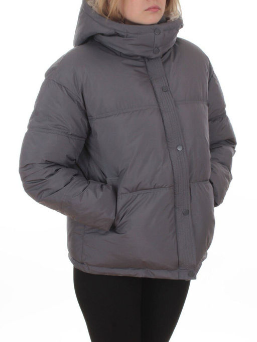 S24-292 GRAY Куртка зимняя женская (150 гр. холлофайбер)