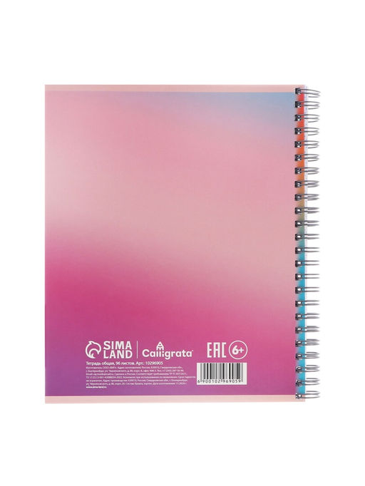 Набор тетрадей Calligrata «Аниме. Девочка в очках», 3 штуки, 96 листов, на гребне, обложка из мелованного картона