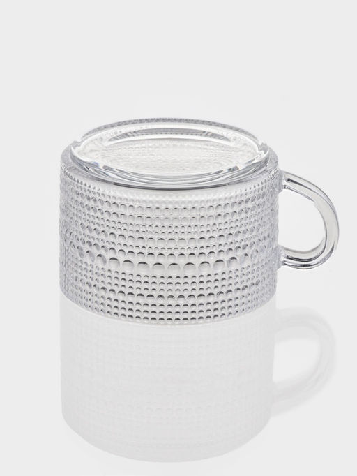 Набор кружек Couple, 400 мл, 2 шт., стекло, прозрачный