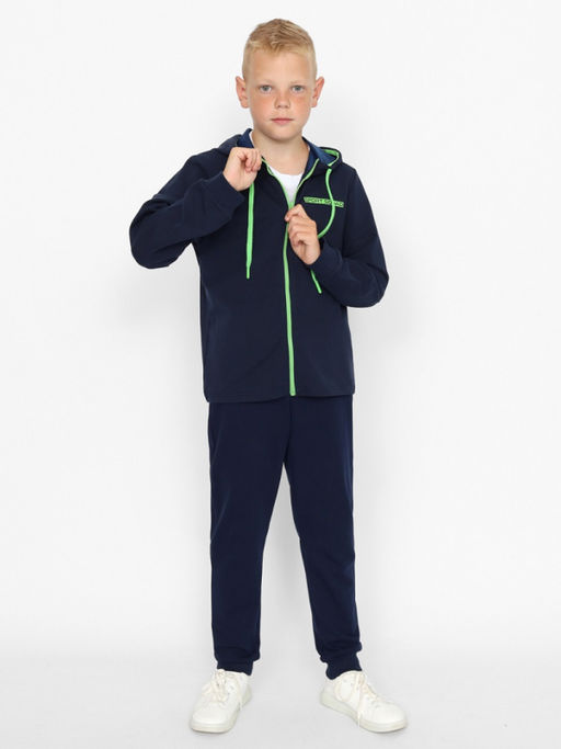 CRB wear/CWJB 90205-41 Костюм для мальчика (толстовка, брюки),темно-синий/Ex.Cherubino  фото 2