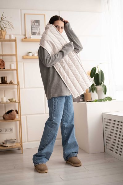 Шарф светло-серый - Yollochka фото 6