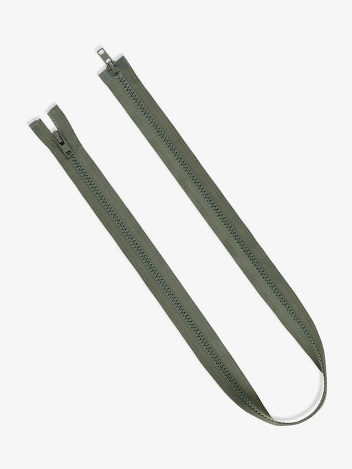 Цена за 10 шт. Молния «Трактор», №8, разъёмная, 2 замка, замки автомат, 100 см, хаки