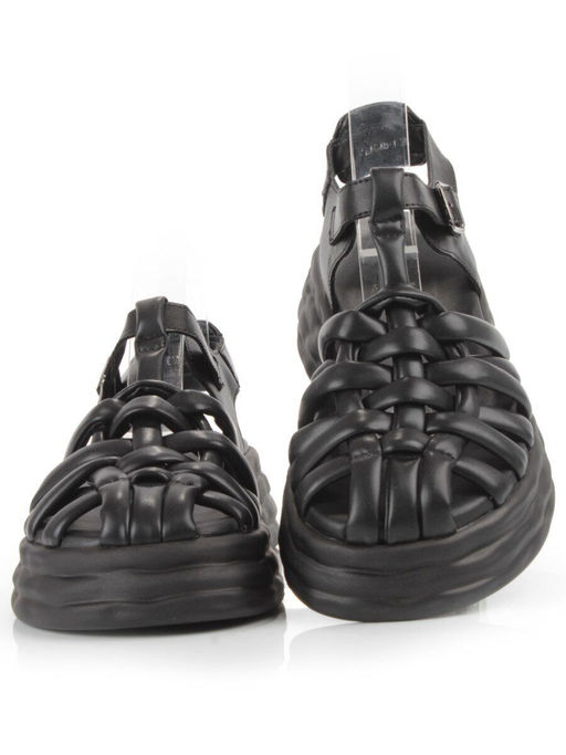 08-PEAG48-1 BLACK Босоножки женские (натуральная кожа) - Фабричный китай фото 8