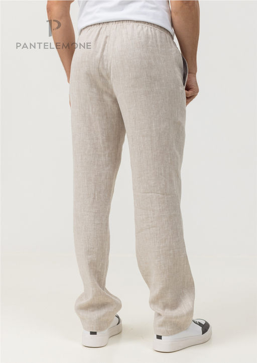 Мужские брюки льняные - Pantelemone фото 3