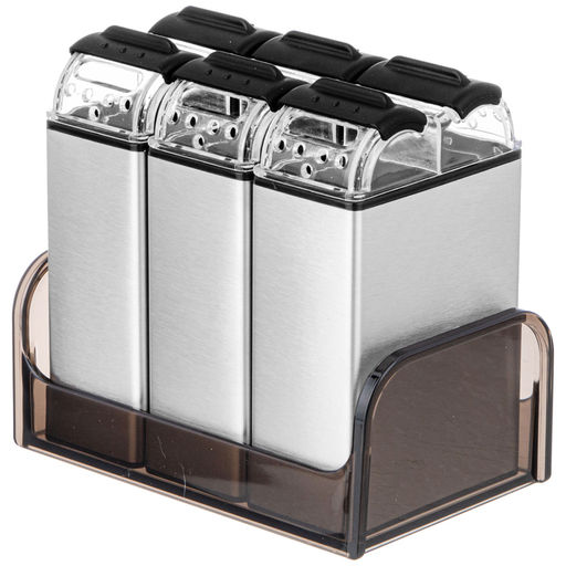 НАБОР ЕМКОСТЕЙ ДЛЯ СПЕЦИЙ ИЗ НЕРЖ.СТАЛИ 3ШТ AGNESS  фото 4