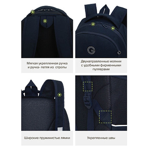 RG-663-3 Рюкзак школьный с обвесом - Grizzly фото 35