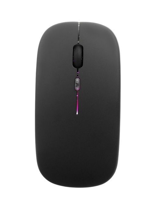 Мышь MB-2.4 беспроводная, оптическая, подсветка, 1600 dpi, USB+BT, чёрная