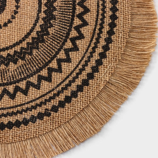 Цена за 10 шт. Салфетка сервировочная Африка, d=35 см, цвет чёрный - Simaland фото 6