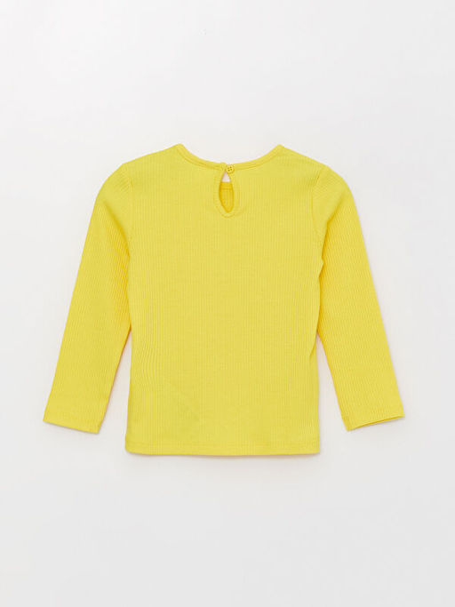 Bisiklet Yaka Uzun Kollu Basic K?z Bebek Pijama Tak?m? - Waikiki фото 3