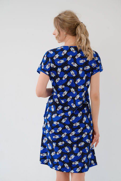 Халат женский из кулирки Надежда мишки