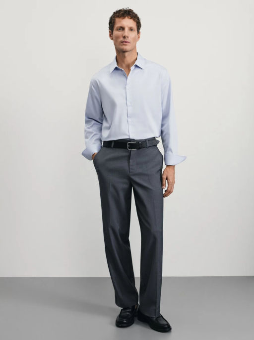 Рубашка easy iron slim fit / Zarina фото 2