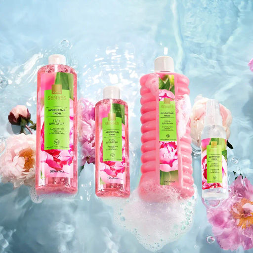 Пена для ванн Искристый пион, 500 мл