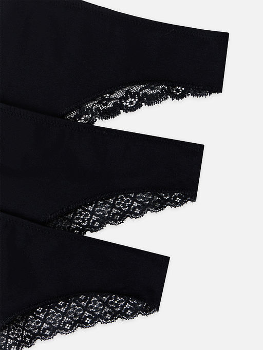 Трусы женские бразилиана набор (3 шт.) в черном цвете - Mark formelle фото 9