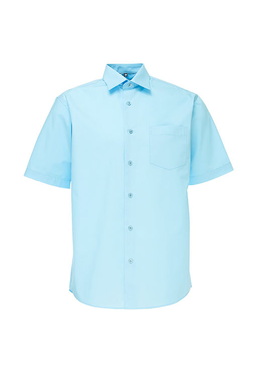 Сорочка мужская короткий рукав GREG Gb210/309/BL SKY  фото 2