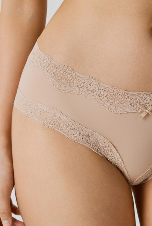 Infinity / Трусы боксер жен.в наборе из 3 шт Verne черный с бежевым - Infinity Lingerie фото 3