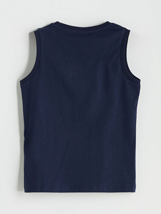 Bisiklet Yaka Dinozor Bask?l? Erkek ?ocuk Atlet