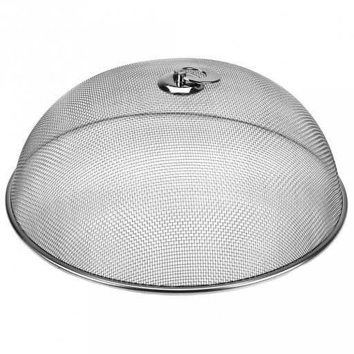 Крышка-сетка для защиты от насекомых из нержавеющей стали д28см h10,5см, пластмассовая ручка (Китай)