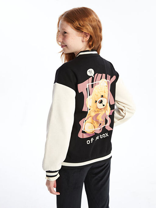 Bask?l? K?z ?ocuk Kal?n Kolej Ceket