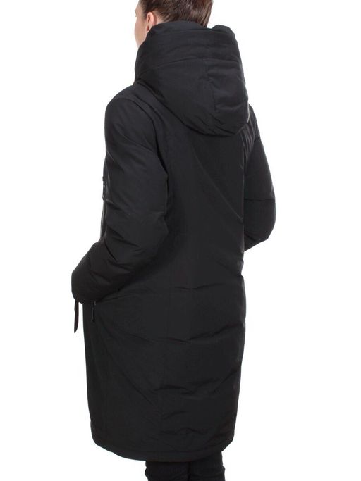 YR-961 BLACK Пальто зимнее женское АЛИСА (200 гр. холлофайбера) - Fashion фото 4